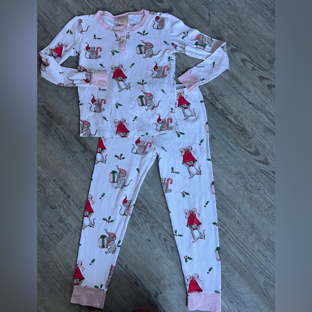 The Beaufort Bonnet Company “Not Even a Mouse” Pink Mouse Pajama Set